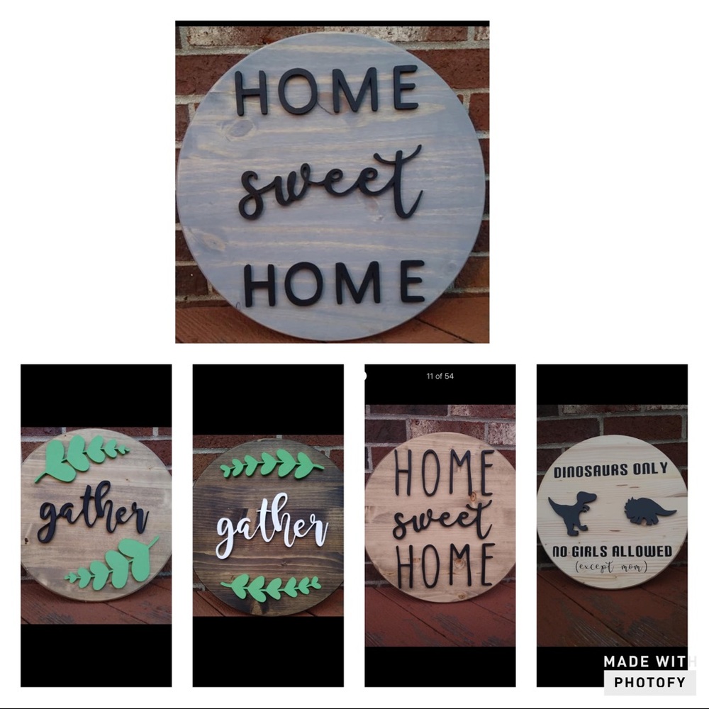 Handmade 3D signs